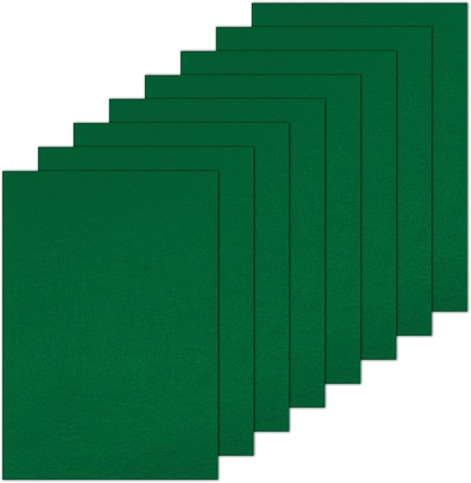 Luomorgo 8 Pcs Stiff Felt, 8 x 12 Inch, 2mm Thick, by Luomorgo