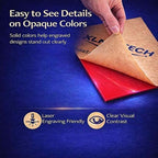 8x8 Inch Colored Acrylic Sheets, 10-Color Variety Pack, 3mm Cast Acrylic Blanks - Image 6