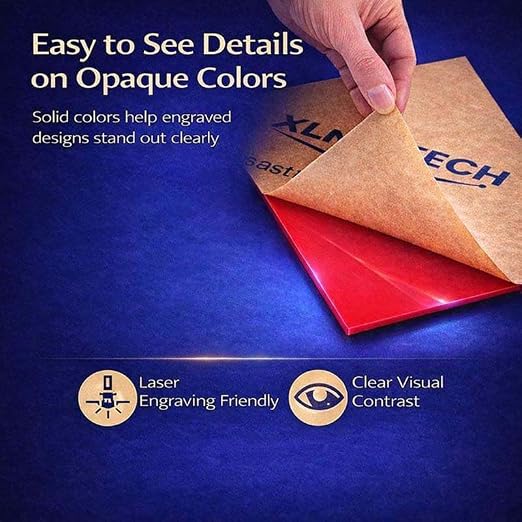 8x8 Inch Colored Acrylic Sheets, 10-Color Variety Pack, 3mm Cast Acrylic Blanks - Image 6