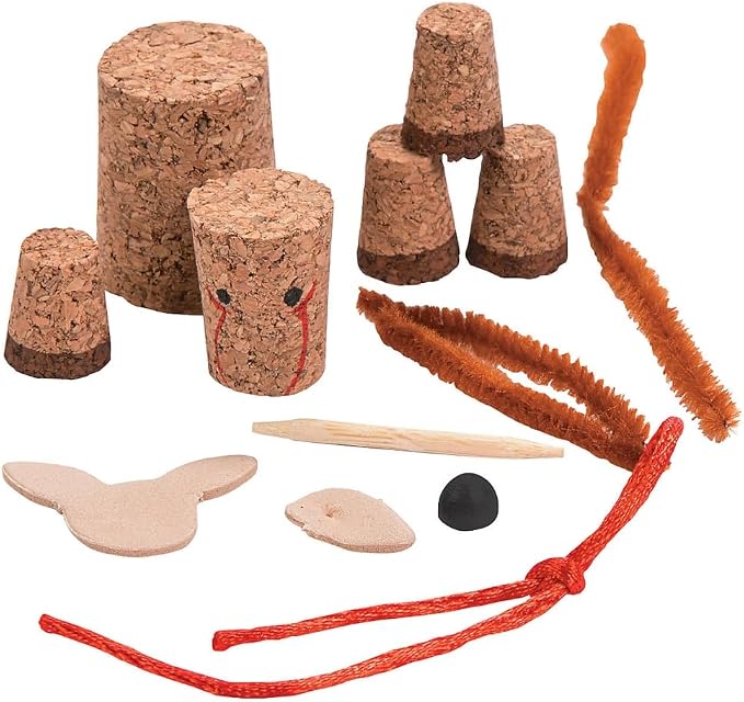 Fun Express Cork Reindeer Christmas Ornament Craft Kits - Image 2
