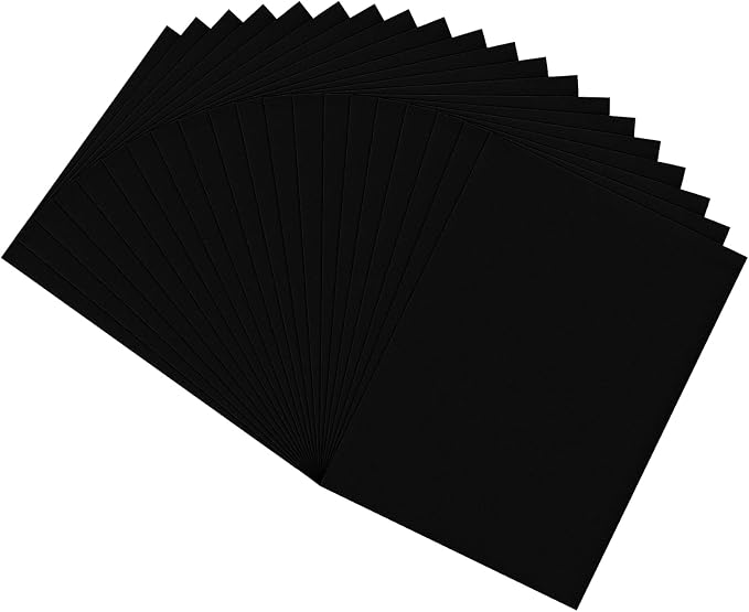 biguphate 20 Pack Black EVA Foam Sheets, 15.7 x 11.8 in, 1MM Thick Foam Paper by Biguphate