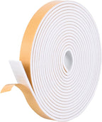 Kikerike Self Adhesive Foam Tape Weatherstrip 1/2in x 1/8in x 26Ft High Density by Kikerike