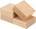 MECCANIXITY 4Pcs Basswood Carving Block, 0.8"x2"x2" Square Wooden Dowels Blocks by MECCANIXITY