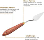 HARFINGTON Palette Knife Painting Tool 2.36" x 1.18" Stainless Steel Teardrop - Image 5