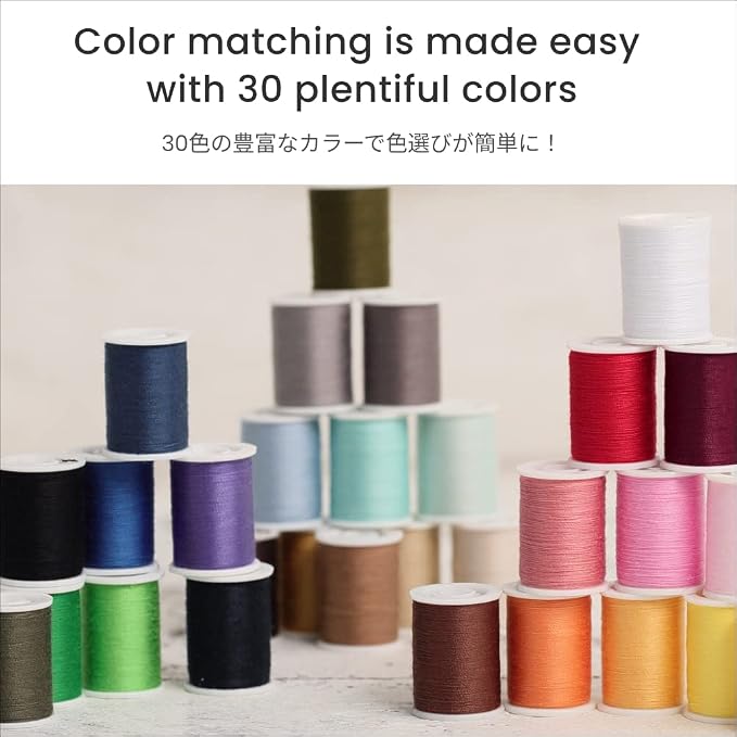 LEONIS 30 Color All-Purpose Polyester Sewing Threads 100 m / 110 yds Each - Image 3