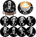 ijbnhd 8 PCS Skull Diamond Art Coasters 4X4inch | Skull Diamond Painting by ijbnhd