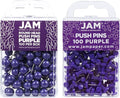 JAM PAPER Colorful Push Pins by JAMPaper
