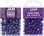 JAM PAPER Colorful Push Pins by JAMPaper