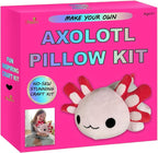 Make Your Own Axolotl Plush Pillow Kit Arts and Crafts by 2Pepers