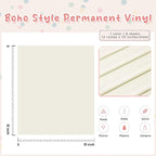 Tintnut Boho Permanent Vinyl 8 Sheets 12''x10'' Ivory White Adhesive Vinyl | - Image 2