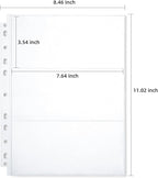 150-Sheets Double-Side 3-Pocket Currency Pages - Image 2