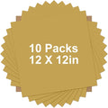 HTVRONT Gold HTV Heat Transfer Vinyl Bundle: 10 Pack 12"x12" Iron on Vinyl | by HTVRONT