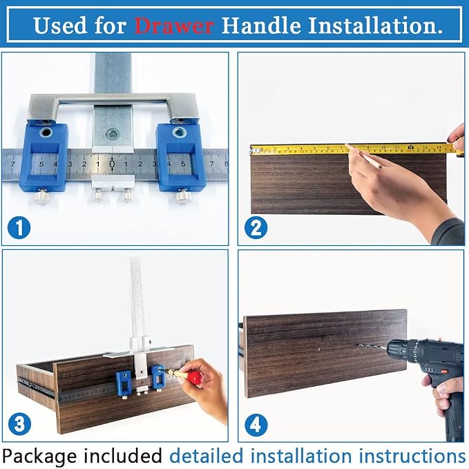 King&Charles Metal Cabinet Hardware Jig & Auto Center Punch Set | Avoid Jitter - Image 3