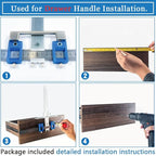 King&Charles Metal Cabinet Hardware Jig & Auto Center Punch Set | Avoid Jitter - Image 3