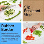 GORILLA GRIP BPA-Free Reversible Kitchen Cutting Board Set of 3, US Designed - Image 3