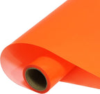 FUNKAKA Fluorescent Orange HTV Heat Transfer Vinyl Rolls by FUNKAKA