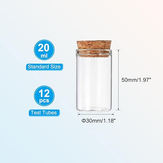 PATIKIL 20ml Test Tubes - Image 2