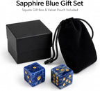 2PCS Crystal D6 Dice, 16mm Natural Gemstone Mahjong Dice Set Stone Dice - Image 4