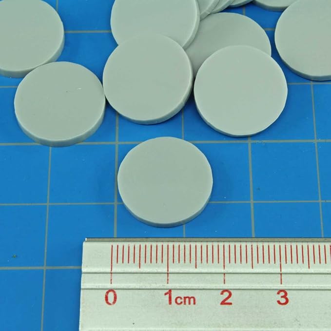 LITKO 18mm Game Tokens | Bingo, Board & Card Counters | Set of 25 | Grey | 3mm - Image 2
