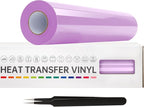 VinylRus Heat Transfer Vinyl-12” x 20ft Lilac Iron on Vinyl Roll by VinylRus
