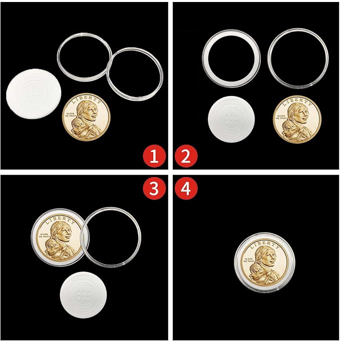 200 Pieces 30mm Coin Capsules Coin Holders - Image 6