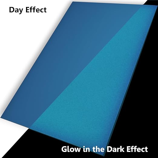 TOEPODO 2 Pack 1/8 Fluorescent Neon Cast Acrylic Sheets, Glow in Dark - Image 4