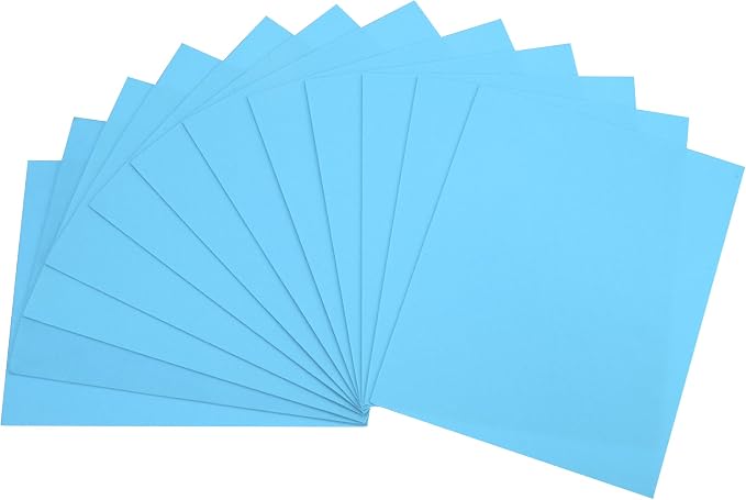 uxcell Light Blue EVA Foam Sheets, 11.8x7.9 in 1.8mm Thick Handicraft Foam Paper by uxcell