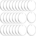 Acrylic Keychain Blanks, Audab 50pcs Clear Keychains by Audab