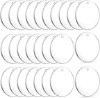 Acrylic Keychain Blanks, Audab 50pcs Clear Keychains by Audab