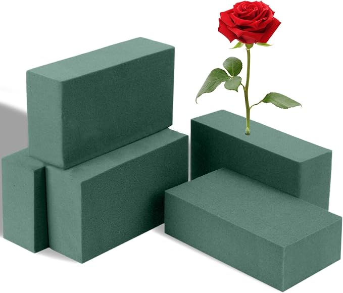 6 Pcs Floral Foam Blocks 5.5x3.1x1.7in Florist Foam by GCVOPTON