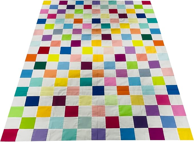 HANPATQUI 50PCS 5 x 5 inch Solid 100% Cotton Fat Quarters Fabric - Image 9