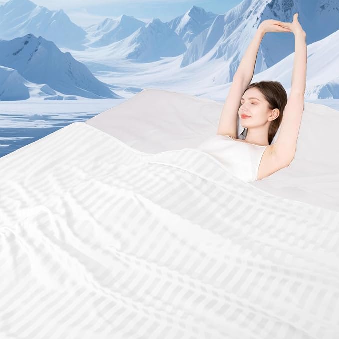 Elegear Revolutionary Cooling Blanket Queen, Absorbs Heat to Keep Body Cool by Elegear