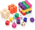 Noamus 100 Pieces Blank Dices, 16MM Acrylic Colored Dice Cubes, Six Sided Bulk - Image 6