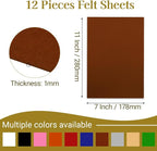 12 Pcs Felt Sheets, 7x11 Inch Stiff Felt - Image 2