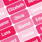 Personalized Waterproof Name Labels Press and Stick Custom Name Stick on by GILBIN