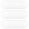 30Pcs 4 inch Clear Acrylic Discs Acrylic Circle Blanks, Round Acrylic Sheets by DARENYI