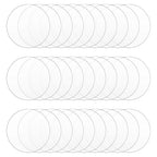30Pcs 4 inch Clear Acrylic Discs Acrylic Circle Blanks, Round Acrylic Sheets by DARENYI