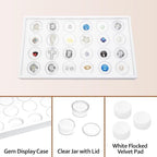 Ikee Design 24 Gem Showcase Stackable Jewelry Display Tray - Image 4