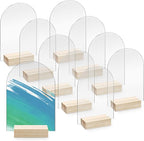 Bercoor 10 Pack 4x6 Inch Blank Clear Arch Acrylic Sign by Bercoor