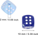 Tupalizy 10mm Acrylic Dice Beads Small 6 Sided Dice Charms - Image 2