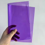 Transparent PVC Faux Leather Sheets, Glossy Waterproof Clear Vinyl Fabric - Image 5