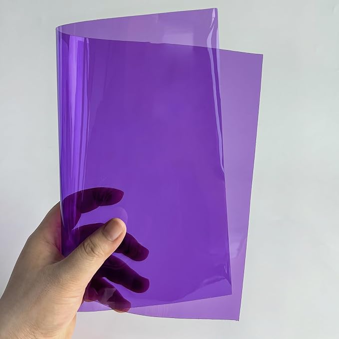 Transparent PVC Faux Leather Sheets, Glossy Waterproof Clear Vinyl Fabric - Image 5