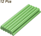 uxcell Mini Hot Glue Sticks for Glue Gun 7mm x 100mm Light Green 12pcs - Image 3
