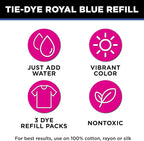 Tulip One-Step Tie-Dye Kit, 3 Fabric Dye Refill Packs, Royal Blue - Image 3