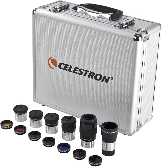 Celestron Accessory Kit with Five 1.25" Plossl Eyepieces, 2x Barlow and Filter by Unknown