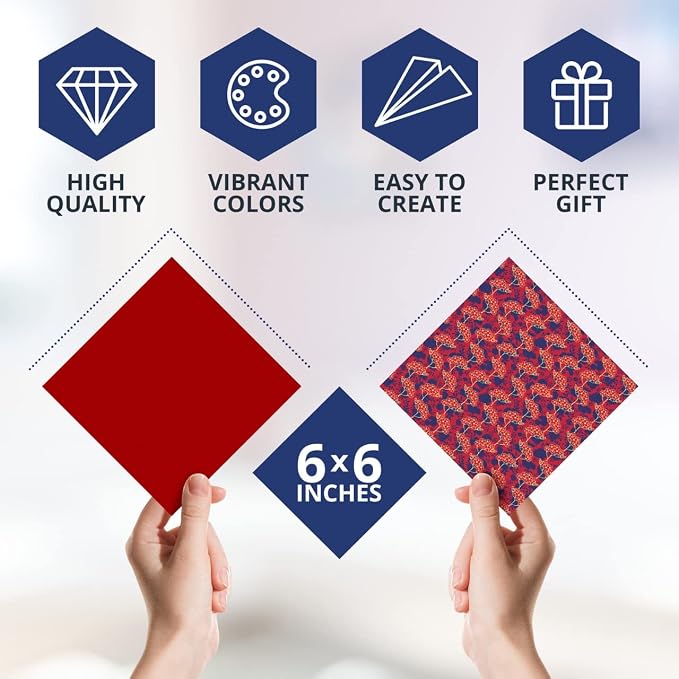 Origami Paper - 100 Origami Paper Kit - Set Includes, 100 Sheets 20 Colors 6x6 - Image 3