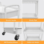 3 Tier Rolling Utility Cart - Image 2