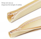 JOTO 4 Pack Cable Management Sleeve 19-20 Inches -Beige | Cord Organizer System - Image 3