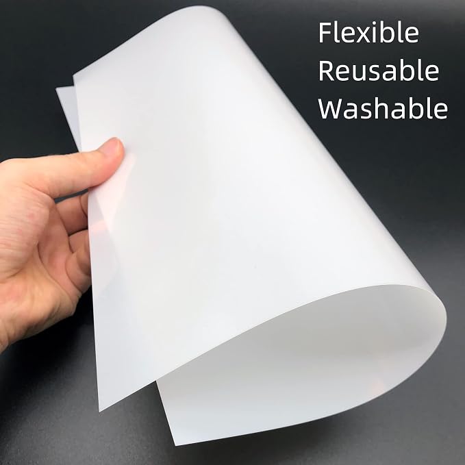 7.5mil Blank Mylar Sheets, 12X12 inch Milky Translucent PET Blank Stencils - Image 8