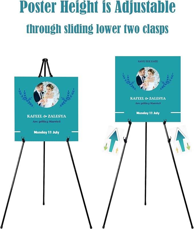 JIUYE 8 Pack Floor Easel Stand for Sign, Painting - Image 6